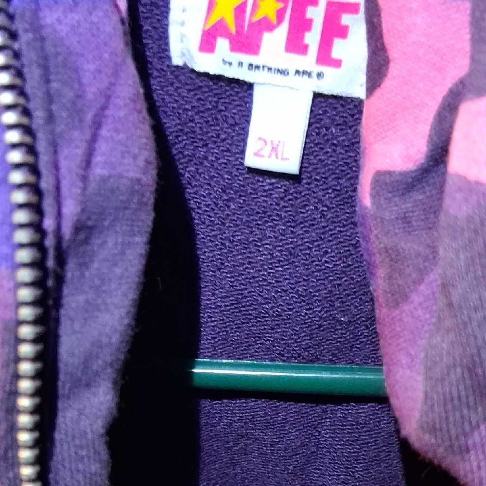 Bathing Ape Purple Hoodie - Picture 2 of 3